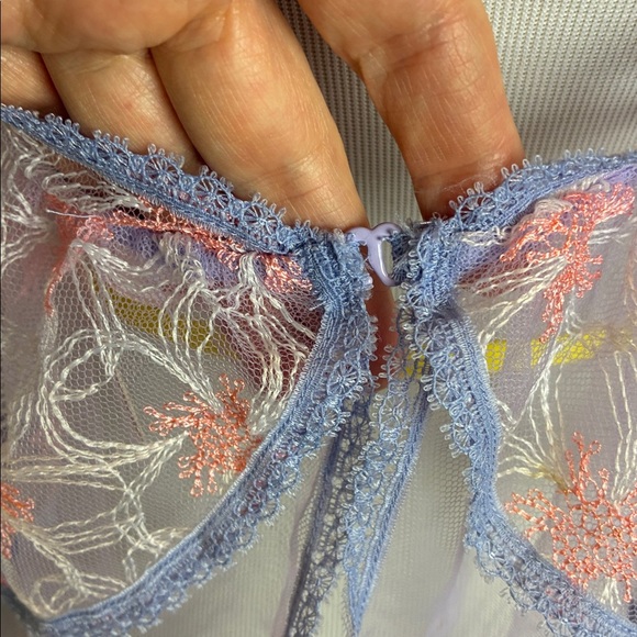 Victoria's Secret NWT Tulle Babydoll Nighty & Thong Set Sz L Romantic Coquette - Picture 11 of 16